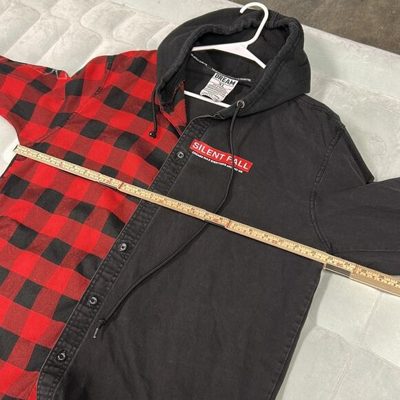 DREAM Hooded Color Block Flannel (Silent Fall) Mental Health Awareness Size XL - Picture 7 of 8